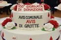 Festa per la 100^ giornata di donazione dell'Avis comunale di Grotte